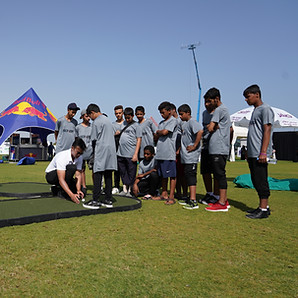 Growing the game of golf in Oman, school children from Sohar visit the 2020 Oman Open