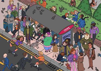 illustration, search and find, emilykeownart, london