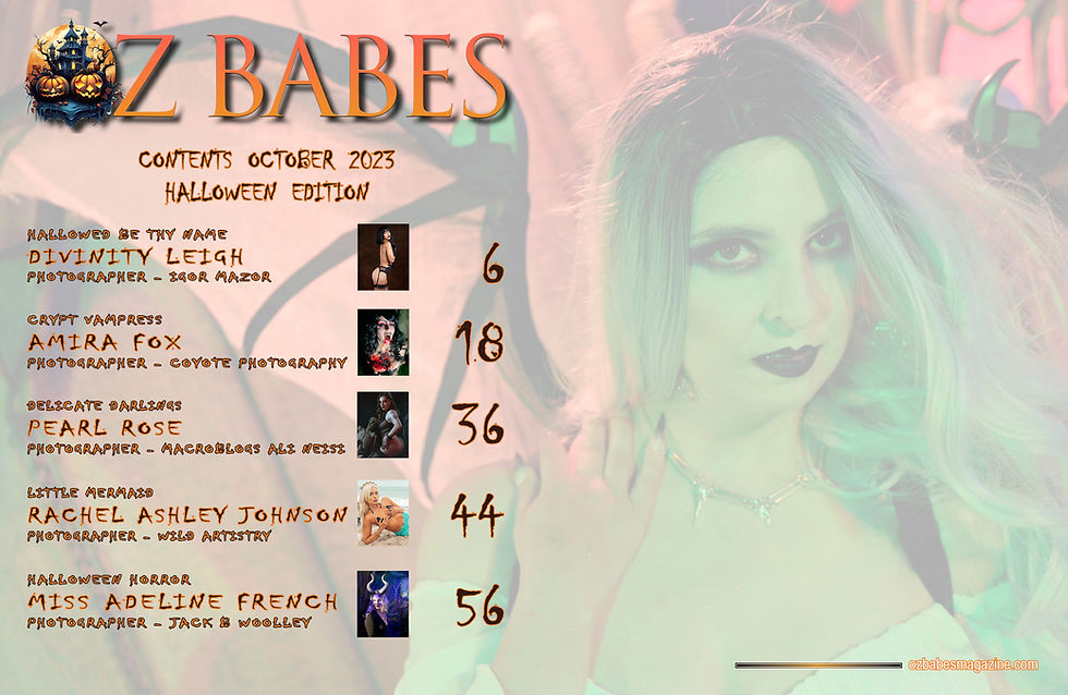 Thumbnail: Oz Babes Magazine Oct 23 - Miss Adeline French – PDF