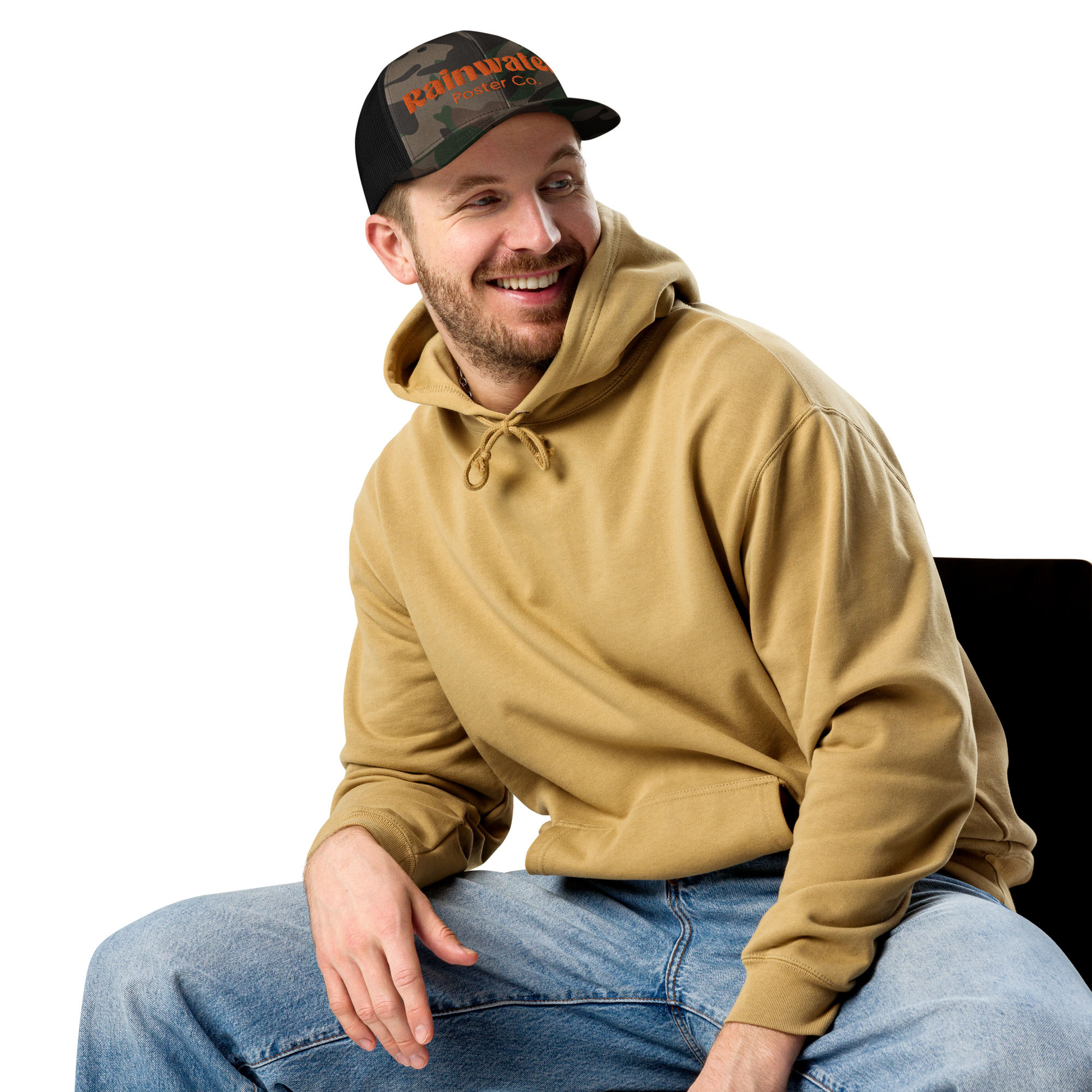 Rainwater Poster Co. Camouflage trucker hat