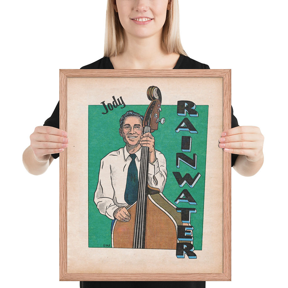 Thumbnail: Jody Rainwater Framed Poster with Artwork by Gina Dilg