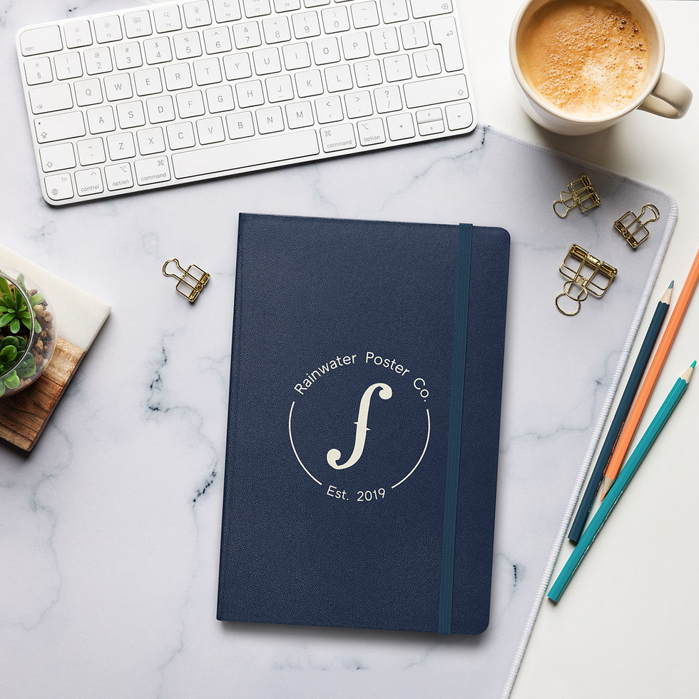 Thumbnail: Rainwater Poster Co. Hardcover bound notebook