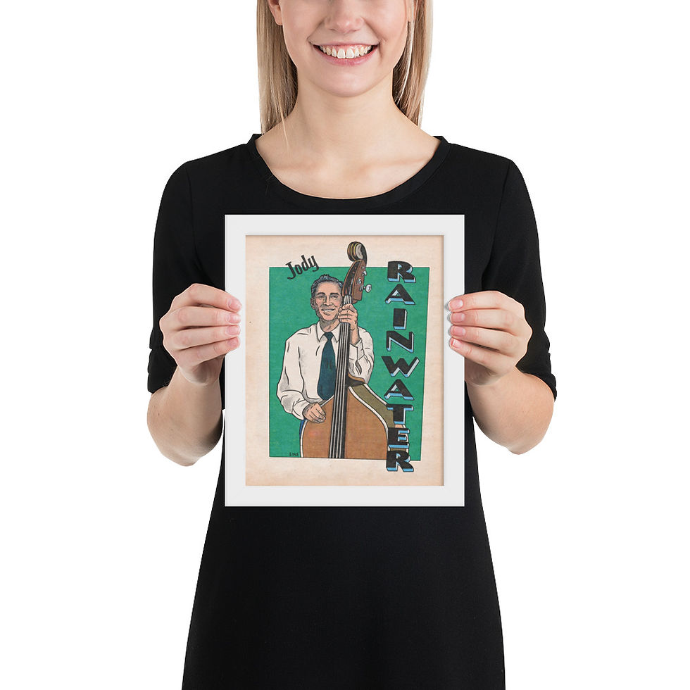 Thumbnail: Jody Rainwater Framed Poster with Artwork by Gina Dilg