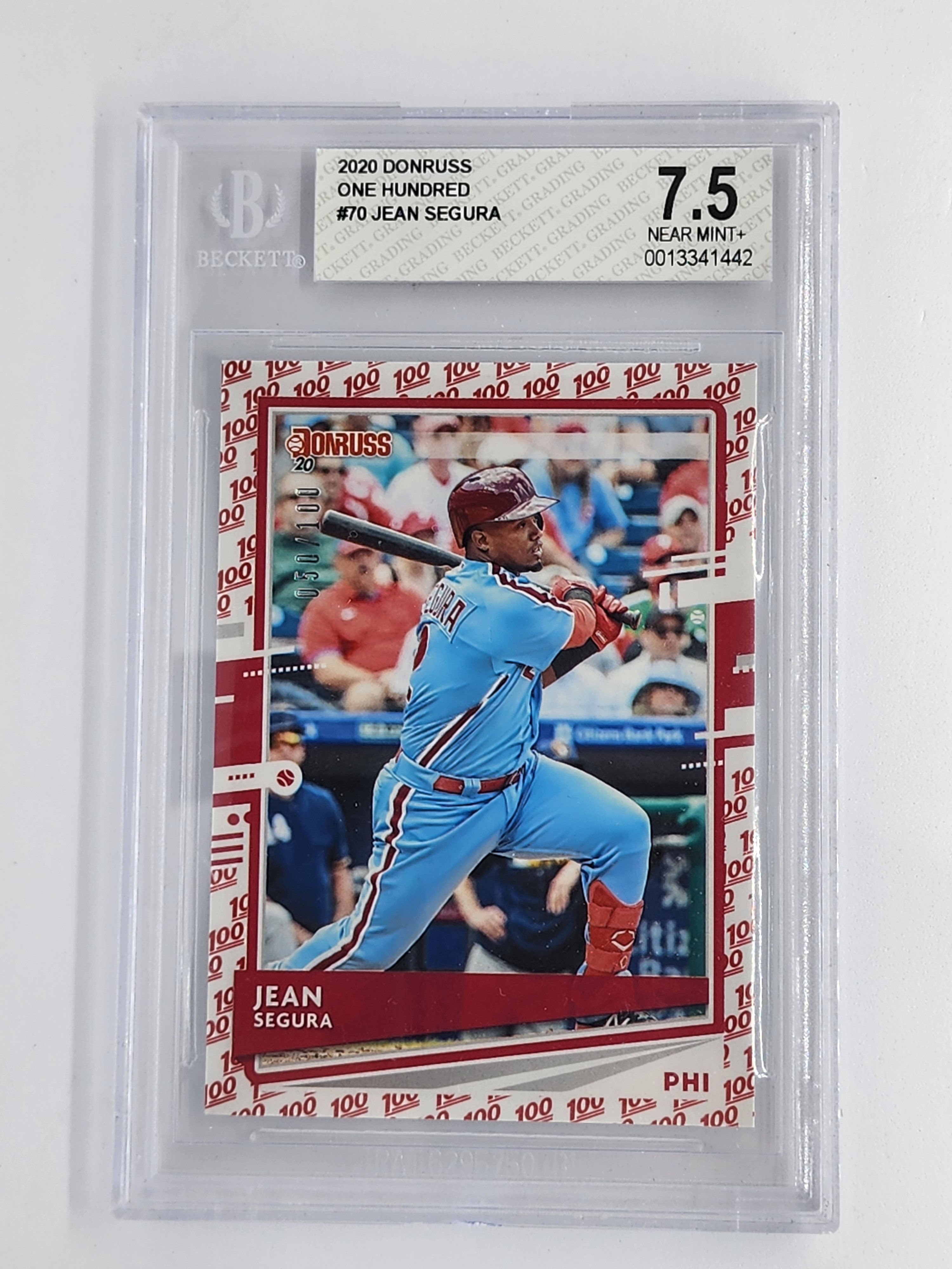 2020 DONRUSS ONE HUNDRED #70 JEAN SEGURA BECKETT GRADE 7.5