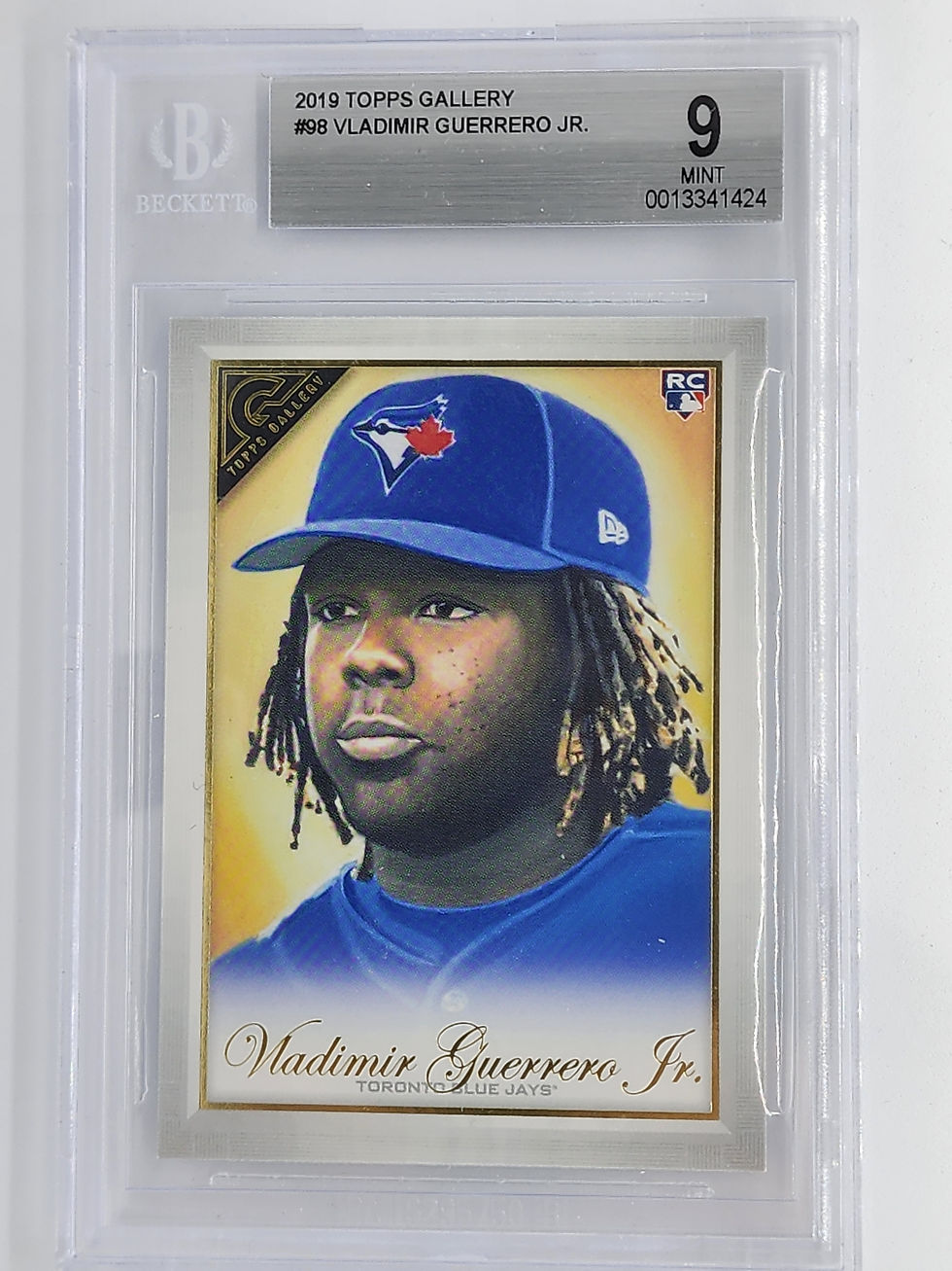 2019 TOPPS GALLERY #98 VLADIMIR GUERRERO JR. BECKEET GRADE 9