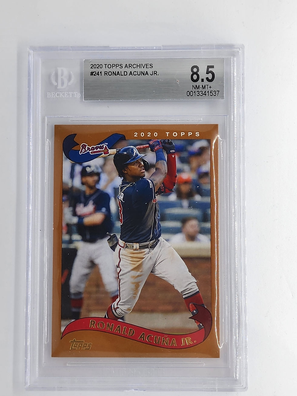 2020 TOPPS ARCHIVES #241 RONALD ACUNA JR. BECKETT GRADE 8.5