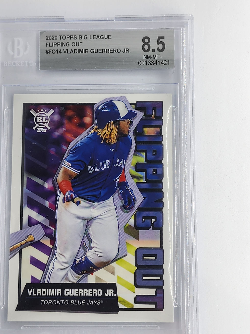 2020 TOPPS BIG LEAGUE FLIPPING OUT #FO14 VLADIMIR GUERRERO JR. BECKETT GRADE 8.5