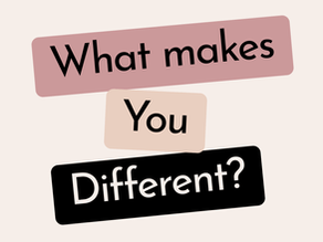 So now I'll ask you the same question my dad asked me: what makes you different?