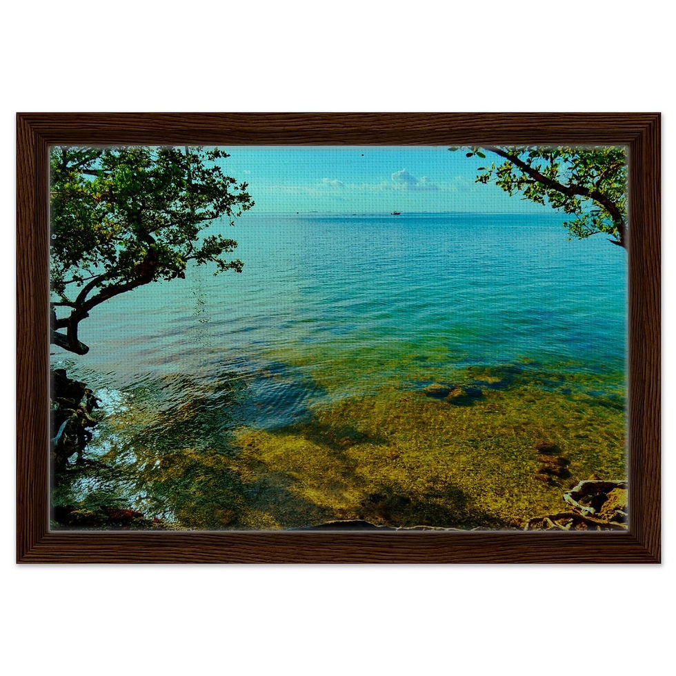 Thumbnail: Marathon Seven Mile The Florida Keys Framed Canvas