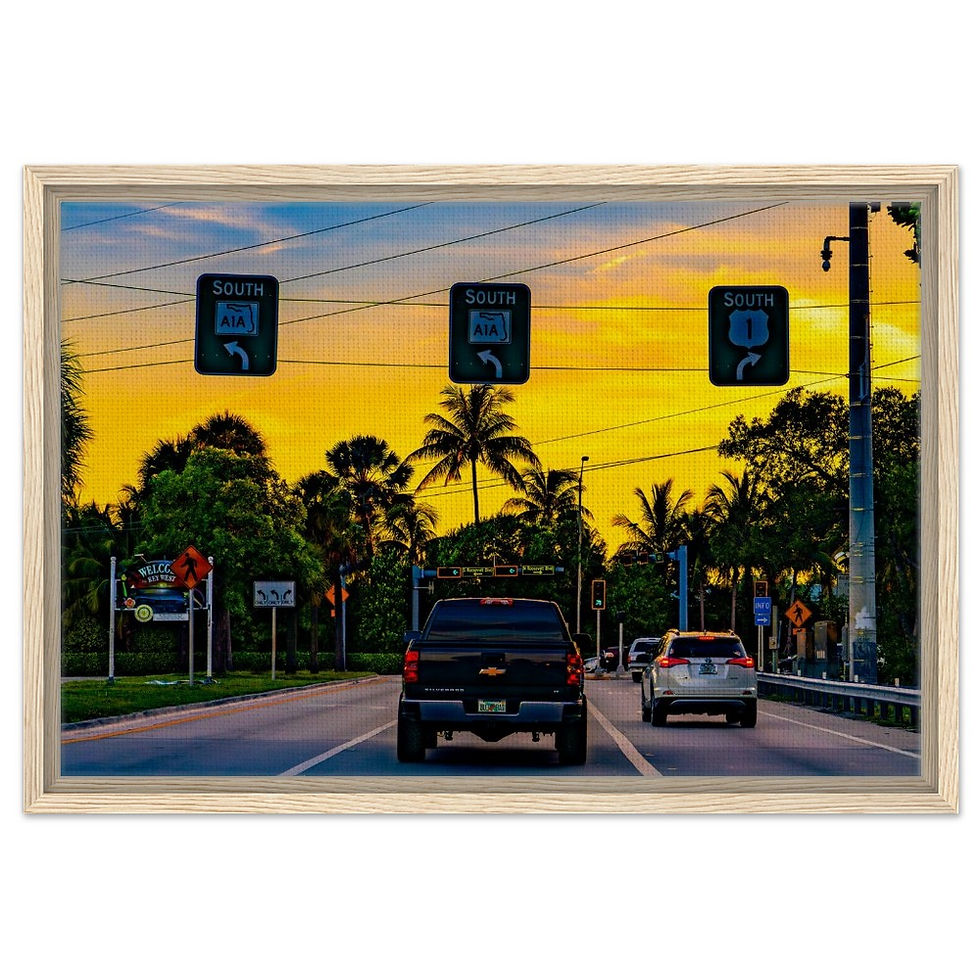 Thumbnail: Key West The Florida Keys Framed Canvas