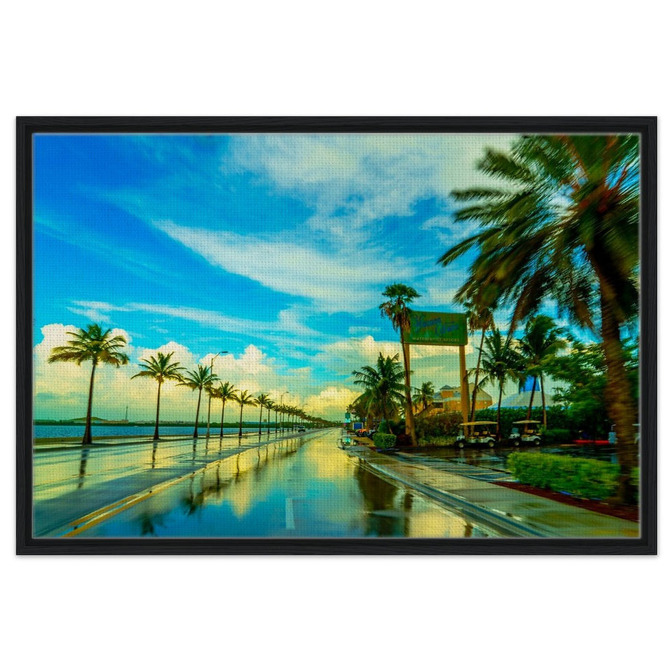 Thumbnail: Key West The Florida Keys Framed Canvas