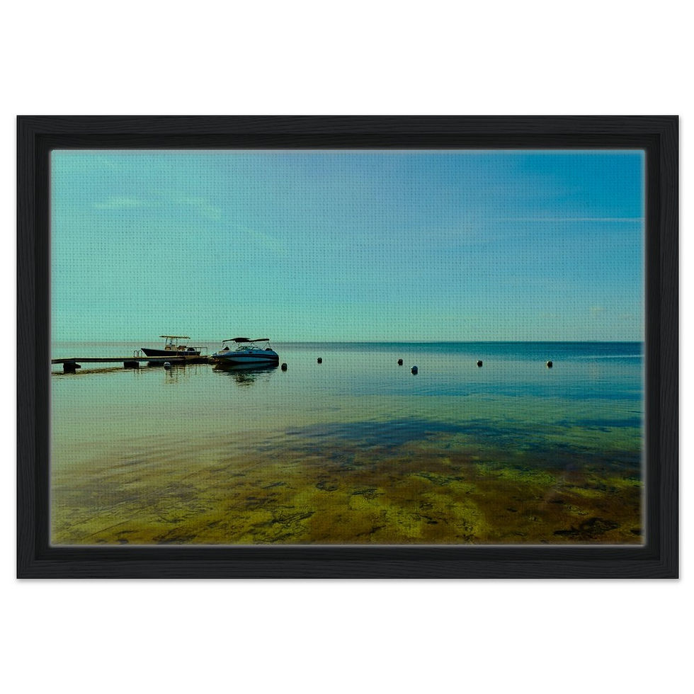 Thumbnail: Marathon Seven Mile The Florida Keys Framed Canvas