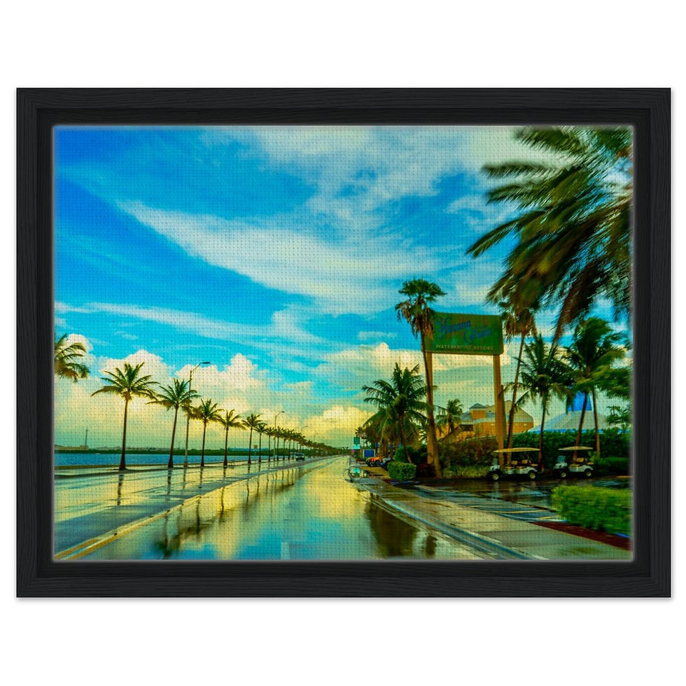 Thumbnail: Key West The Florida Keys Framed Canvas