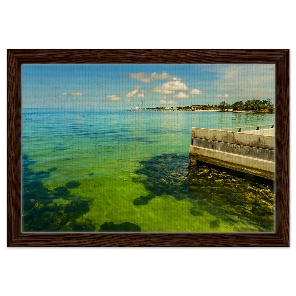 Thumbnail: Key West The Florida Keys Framed Canvas