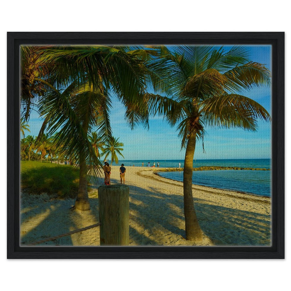 Thumbnail: Marathon Seven Mile The Florida Keys Framed Canvas