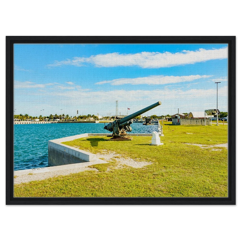 Thumbnail: Marathon Seven Mile The Florida Keys Framed Canvas