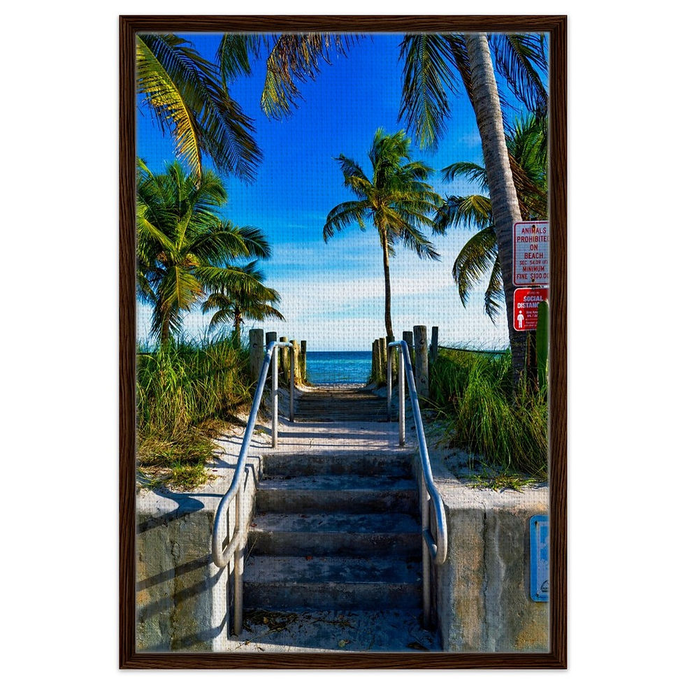 Thumbnail: Key West The Florida Keys Framed Canvas