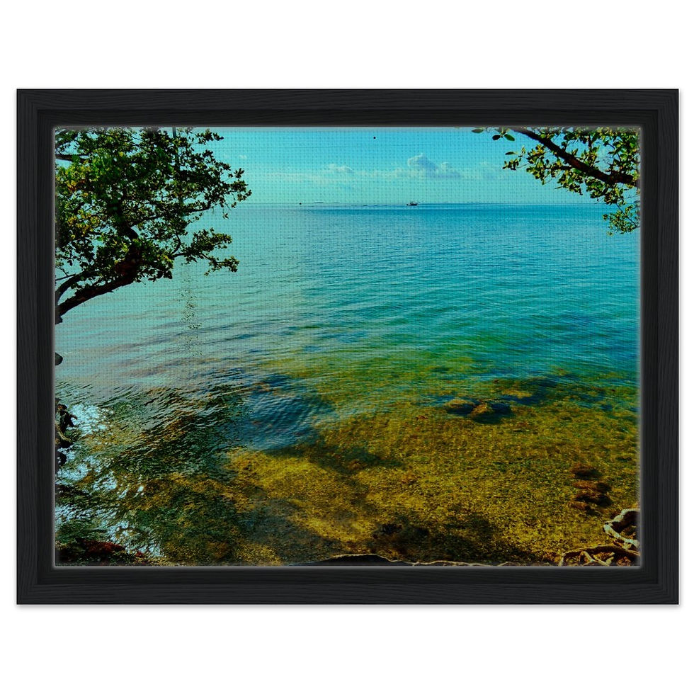 Thumbnail: Marathon Seven Mile The Florida Keys Framed Canvas