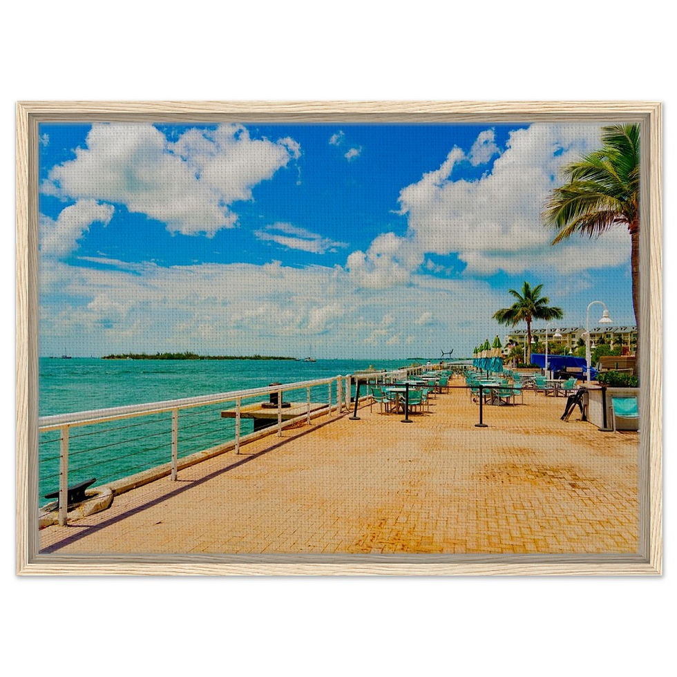 Thumbnail: Key West The Florida Keys Framed Canvas