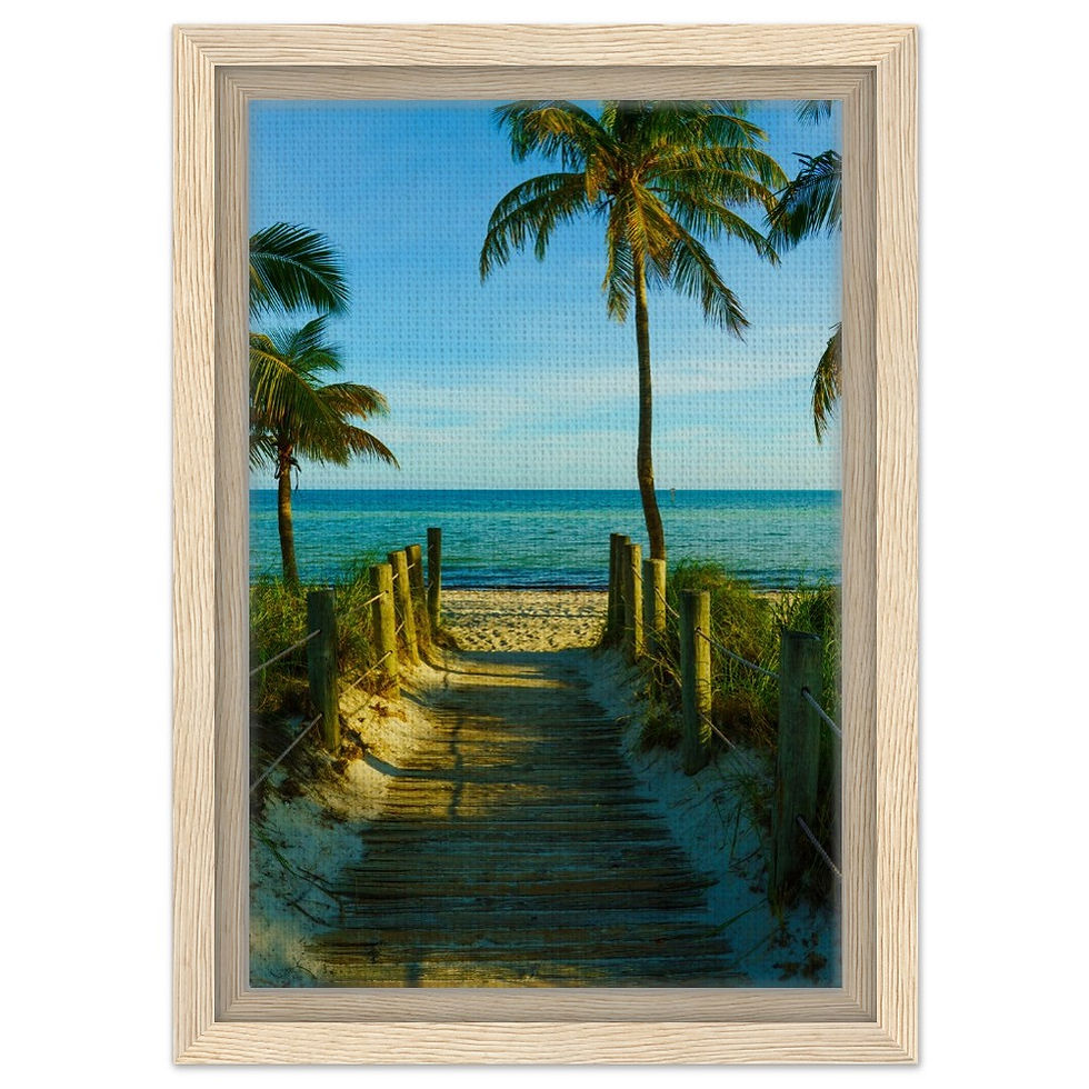Thumbnail: Key West The Florida Keys Framed Canvas