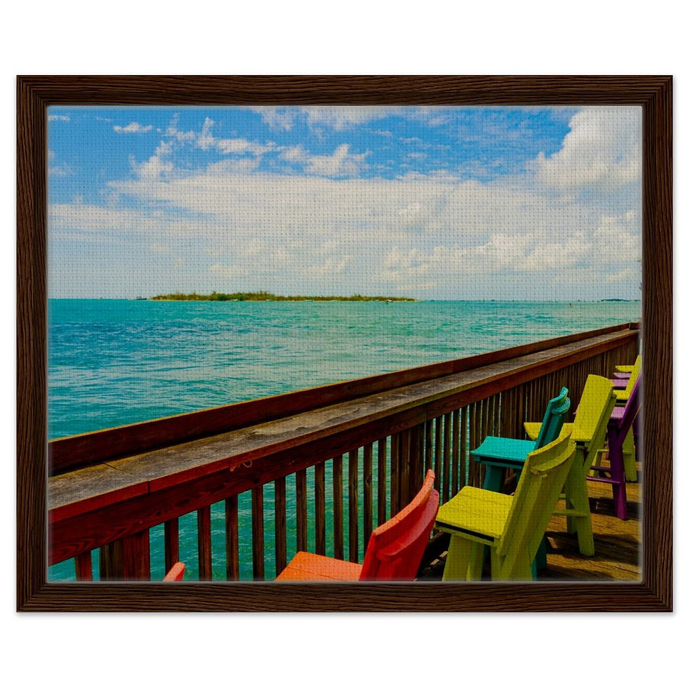 Thumbnail: Key West The Florida Keys Framed Canvas