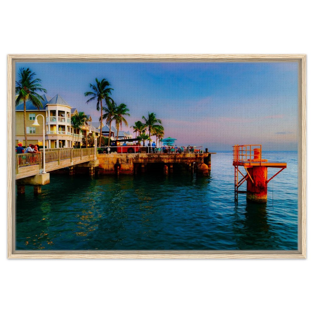 Key West The Florida Keys Framed Canvas