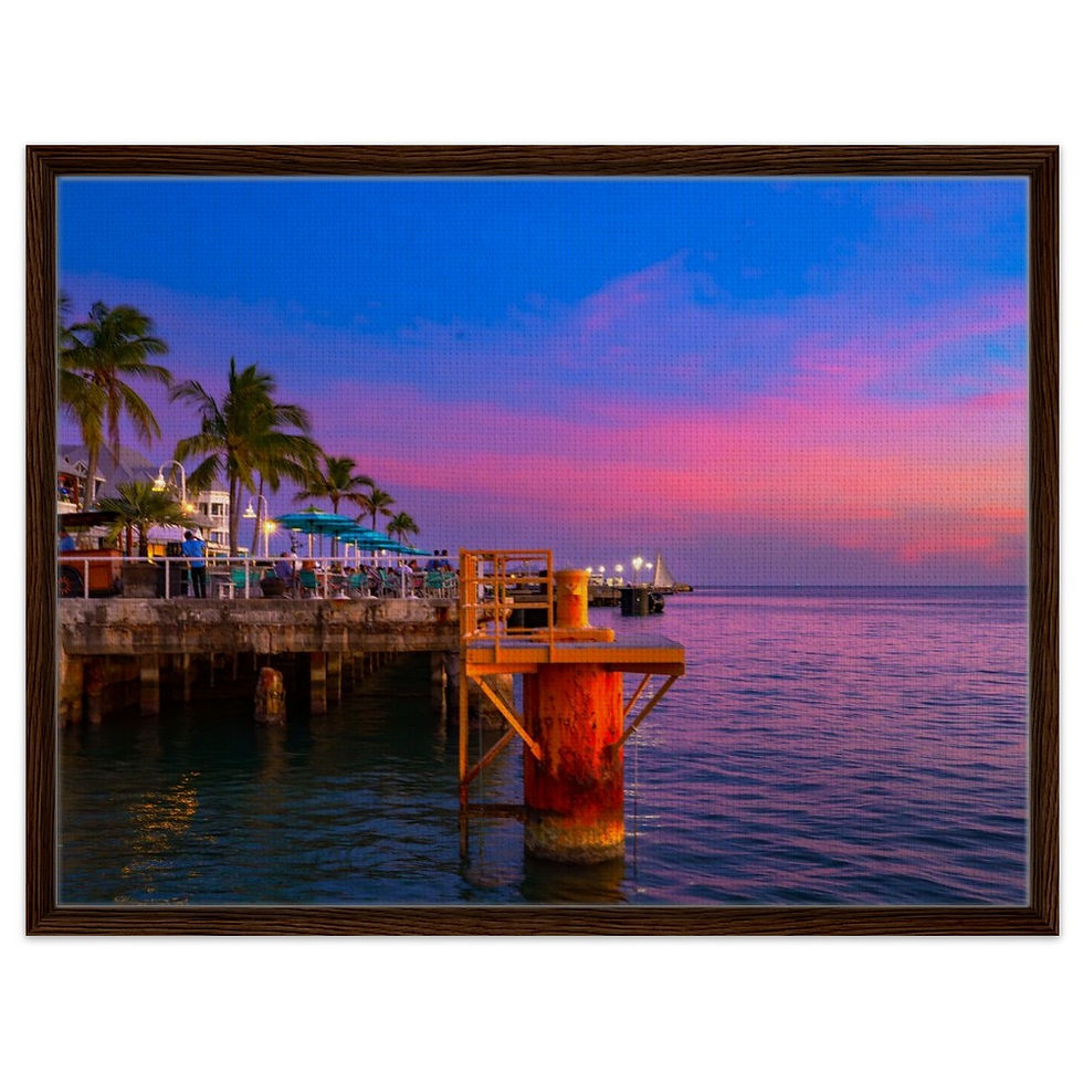 Thumbnail: Key West The Florida Keys Framed Canvas