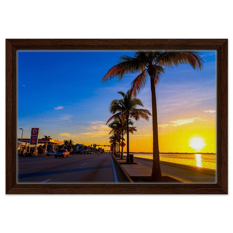 Thumbnail: Key West The Florida Keys Framed Canvas
