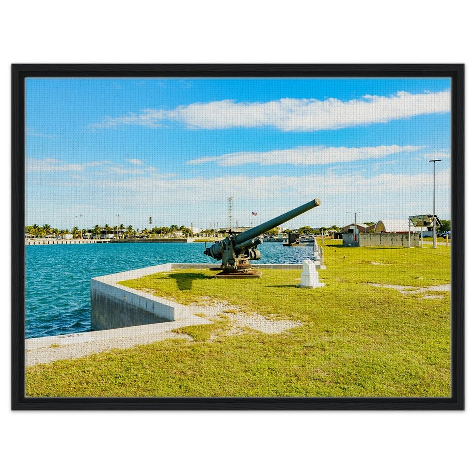 Thumbnail: Marathon Seven Mile The Florida Keys Framed Canvas