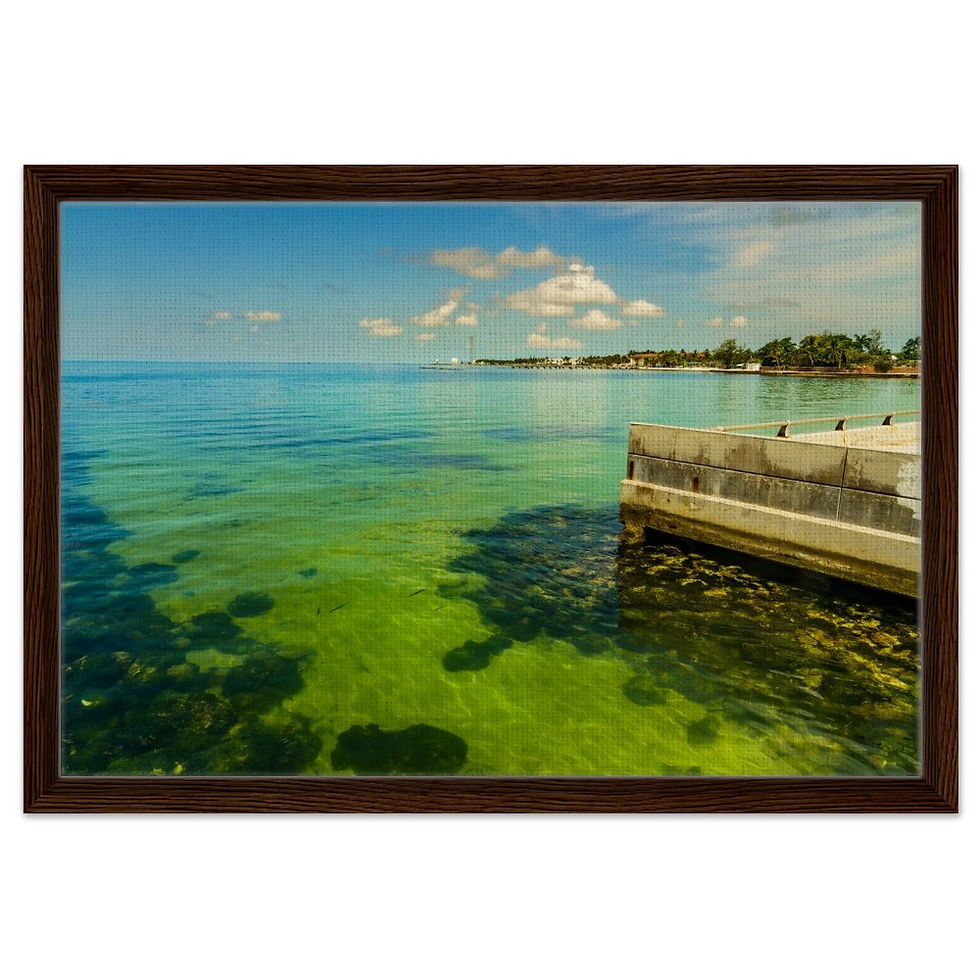 Thumbnail: Key West The Florida Keys Framed Canvas