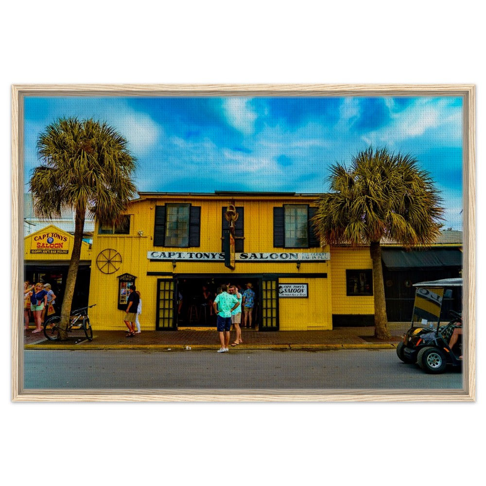 Key West The Florida Keys Framed Canvas