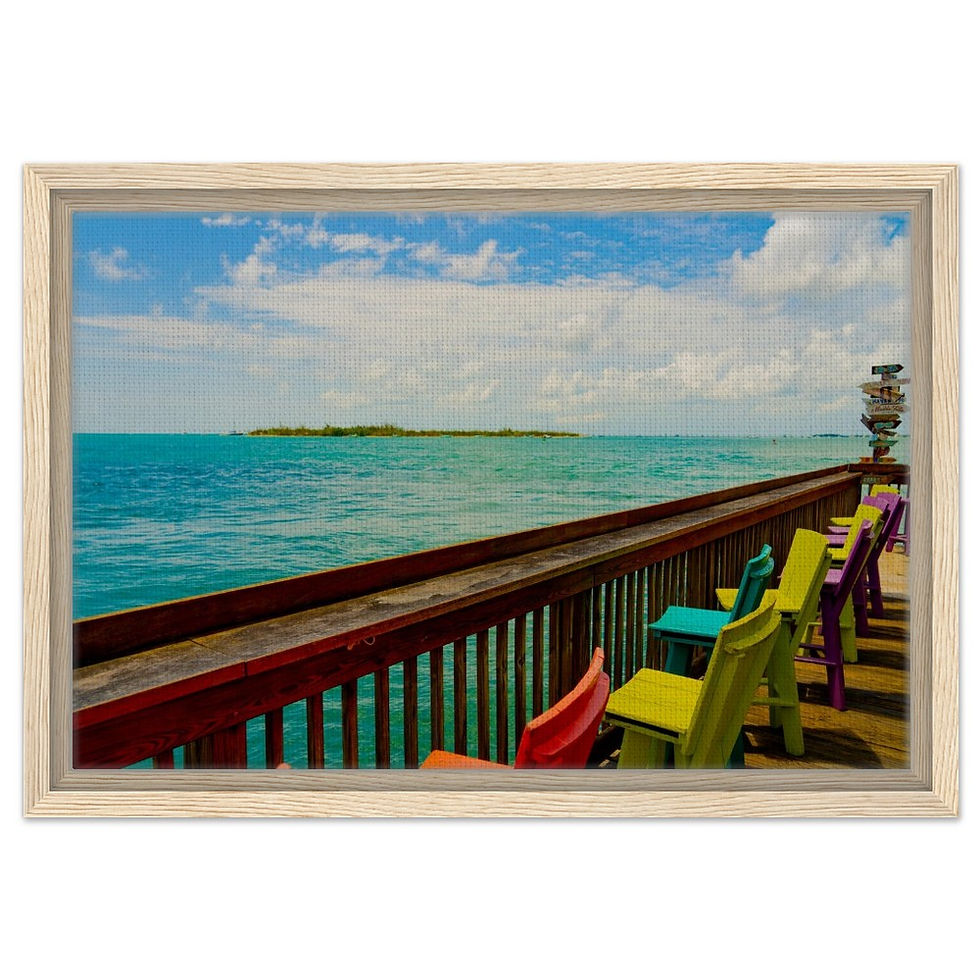 Thumbnail: Key West The Florida Keys Framed Canvas