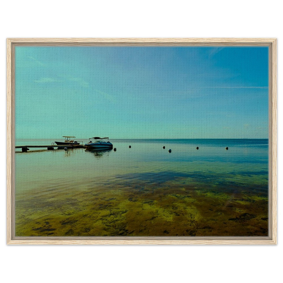 Thumbnail: Marathon Seven Mile The Florida Keys Framed Canvas