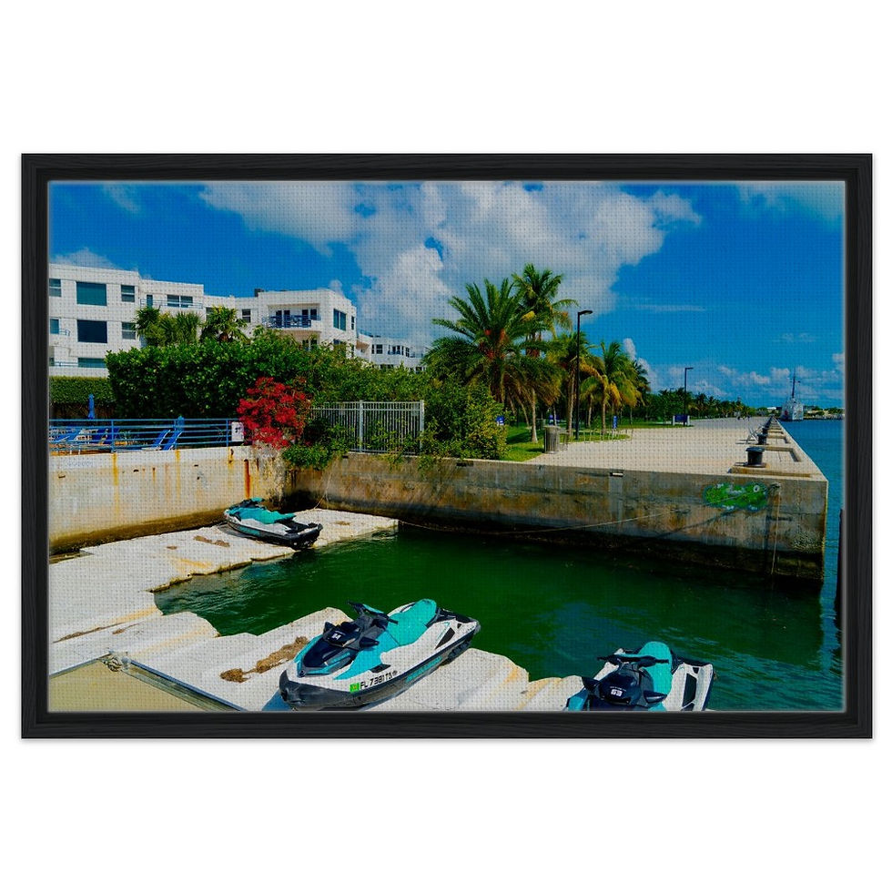 Thumbnail: Key West The Florida Keys Framed Canvas