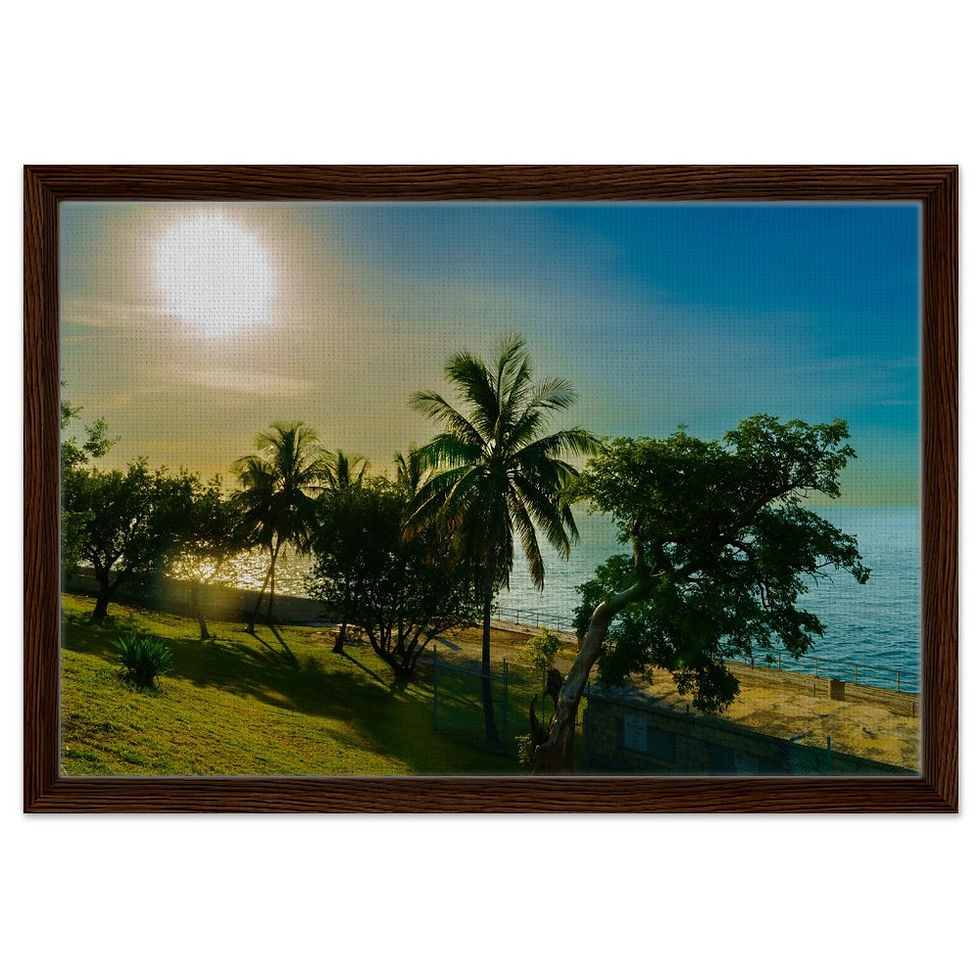 Thumbnail: Marathon Seven Mile The Florida Keys Framed Canvas