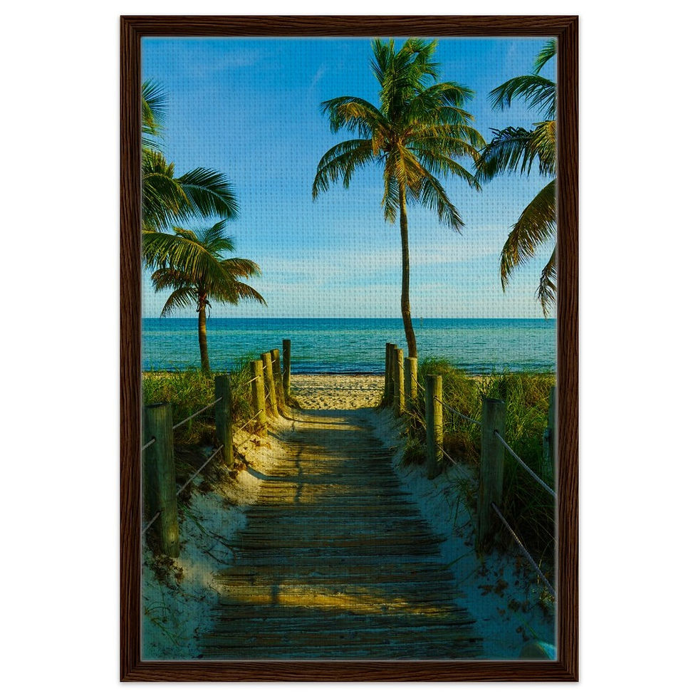 Thumbnail: Key West The Florida Keys Framed Canvas