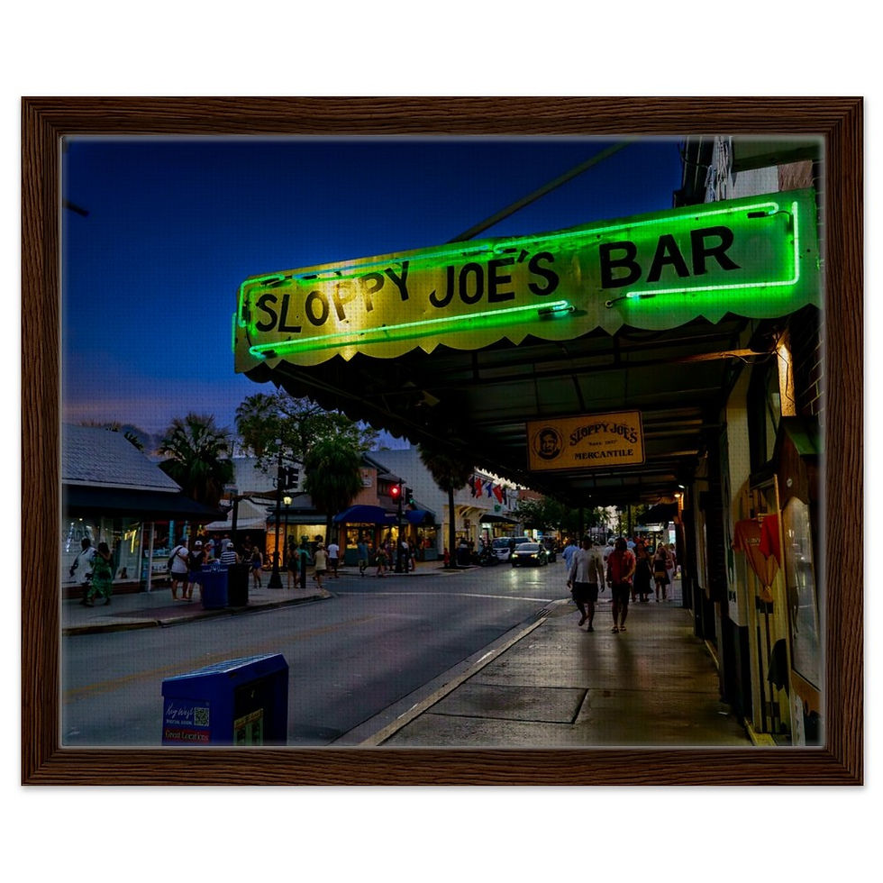 Thumbnail: Key West The Florida Keys Framed Canvas