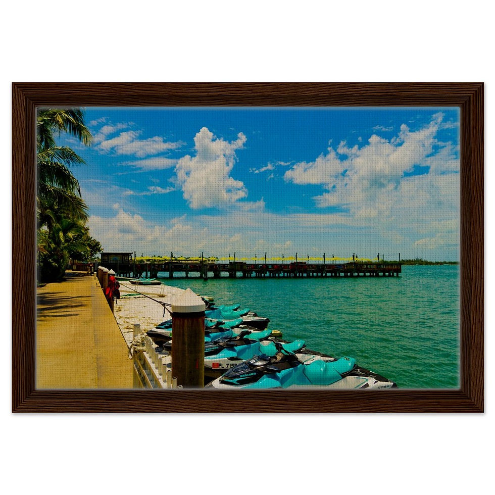 Thumbnail: Key West The Florida Keys Framed Canvas