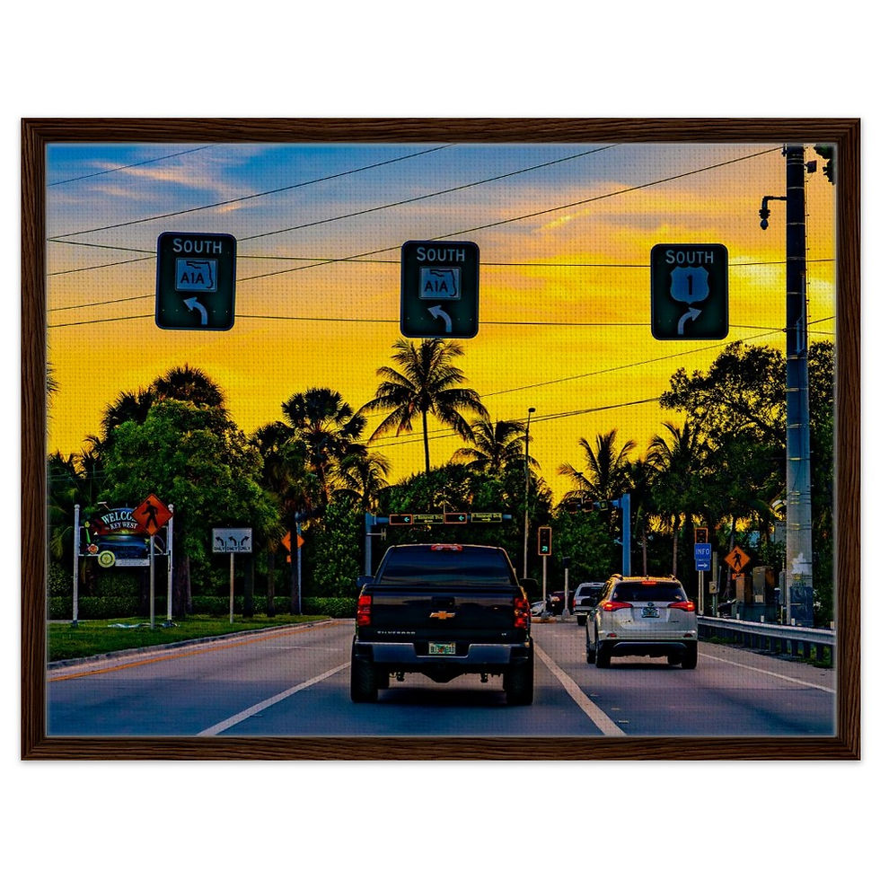 Thumbnail: Key West The Florida Keys Framed Canvas