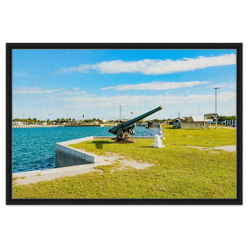 Thumbnail: Marathon Seven Mile The Florida Keys Framed Canvas