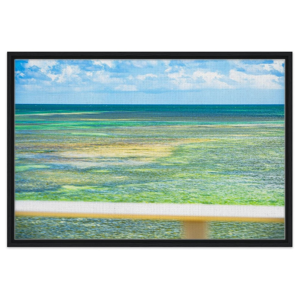 Thumbnail: Marathon Seven Mile The Florida Keys Framed Canvas