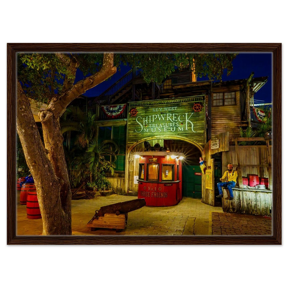 Thumbnail: Key West The Florida Keys Framed Canvas