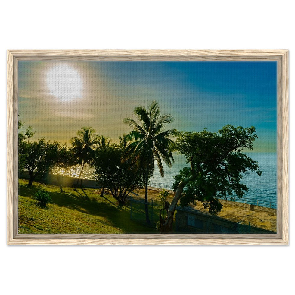 Thumbnail: Marathon Seven Mile The Florida Keys Framed Canvas