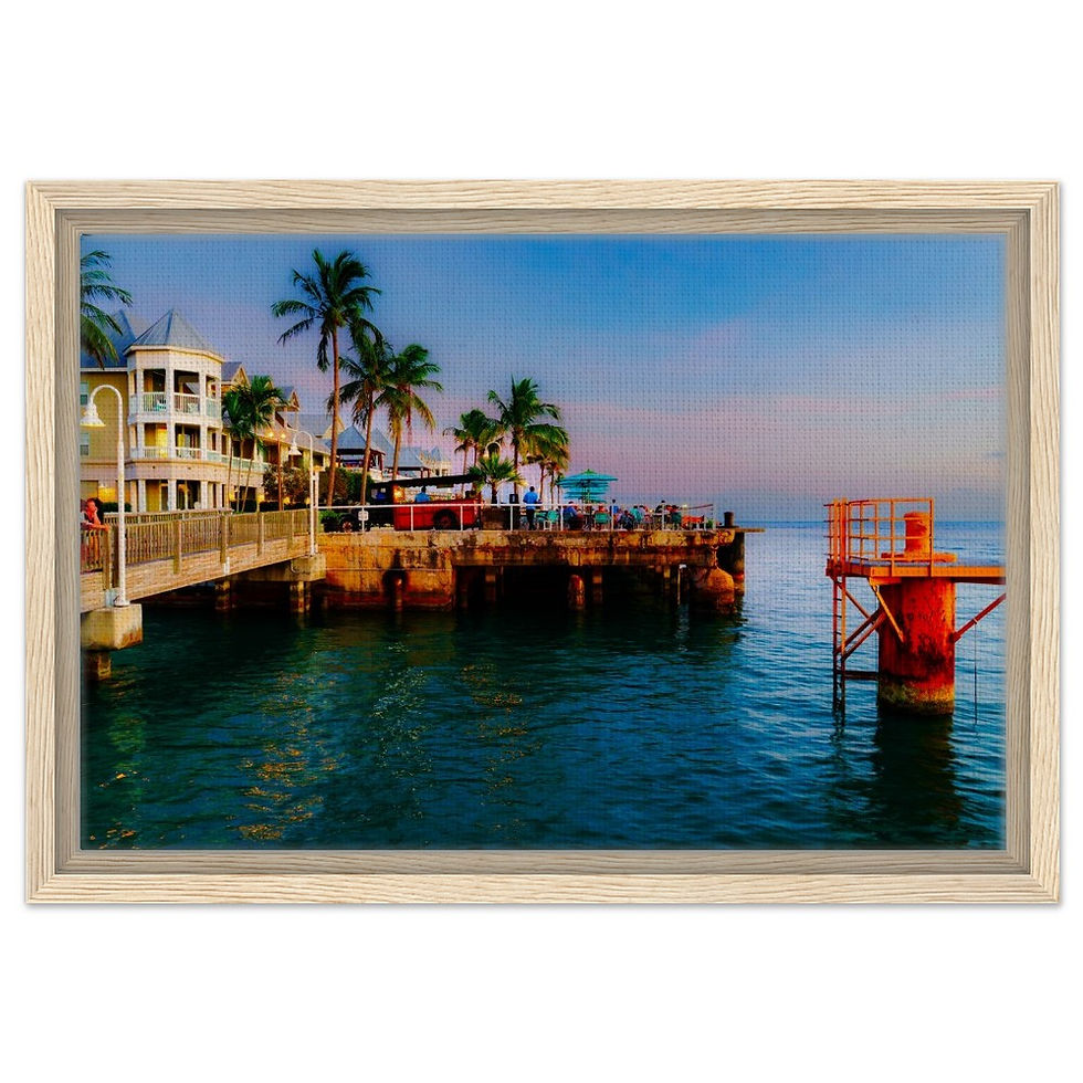 Thumbnail: Key West The Florida Keys Framed Canvas
