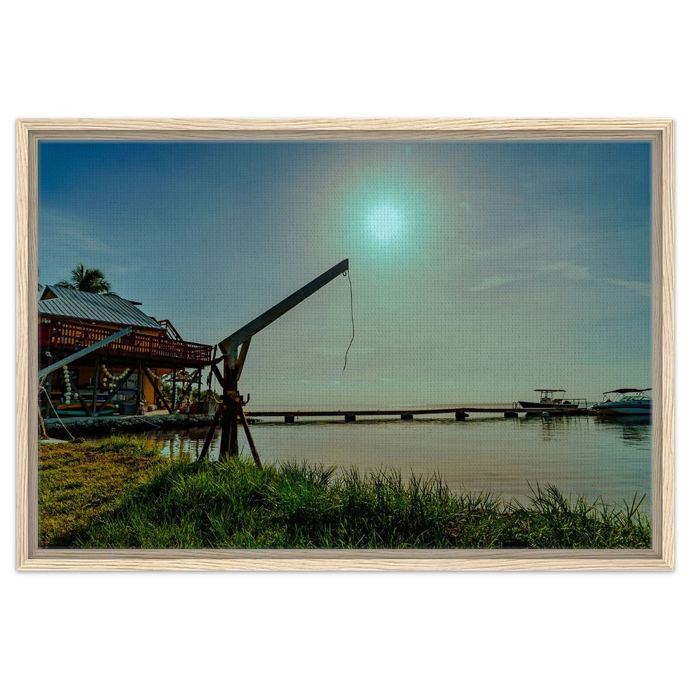 Thumbnail: Marathon Seven Mile The Florida Keys Framed Canvas