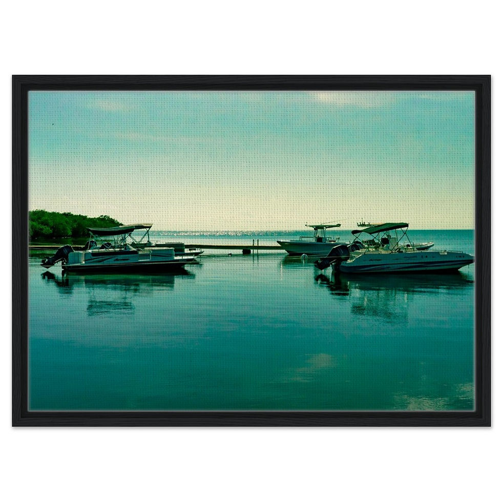 Thumbnail: Marathon Seven Mile The Florida Keys Framed Canvas