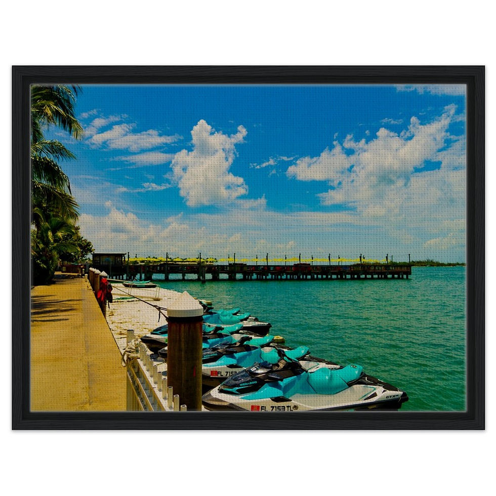 Thumbnail: Key West The Florida Keys Framed Canvas