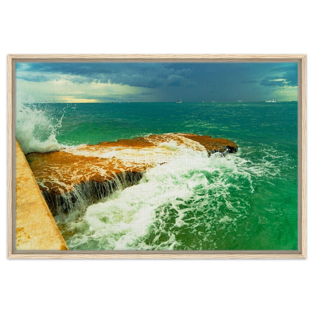 Marathon Seven Mile The Florida Keys Framed Canvas