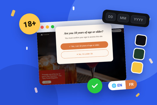 Age Verification Pro Popup banner