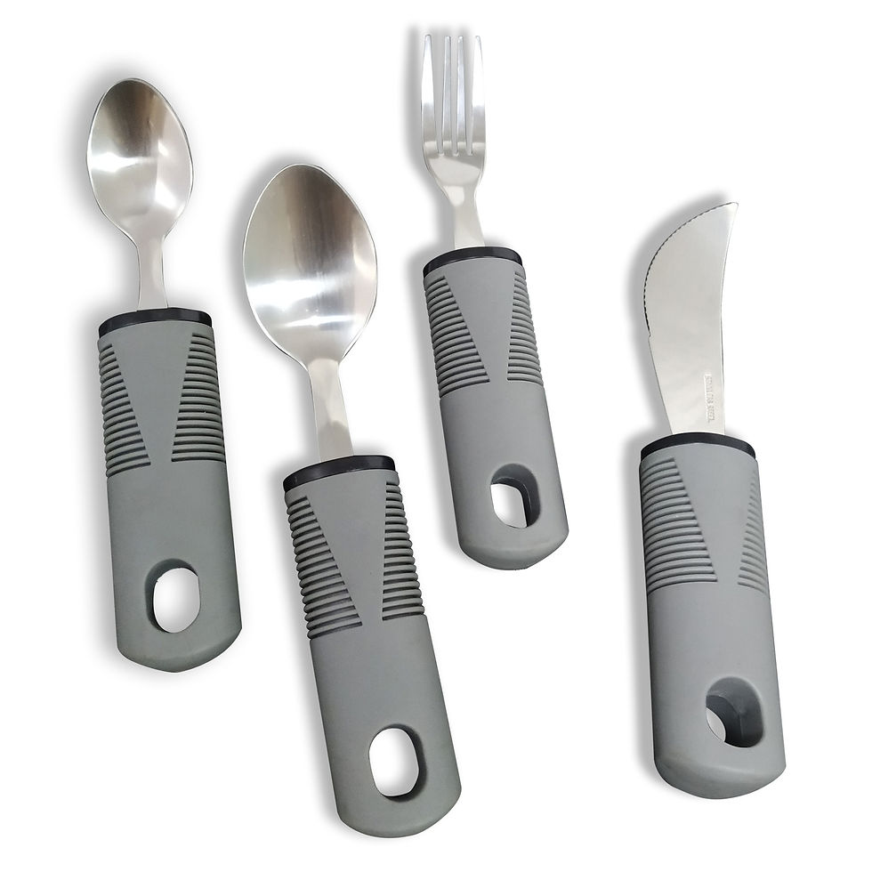 Thumbnail: fork and spoon rehabilitation food aid tool suit for the elderly